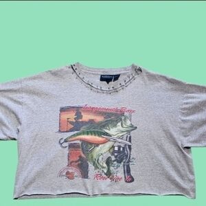 Reworked Bass Shirt Cropped